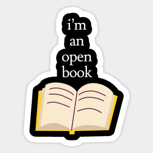 Open Book Sticker